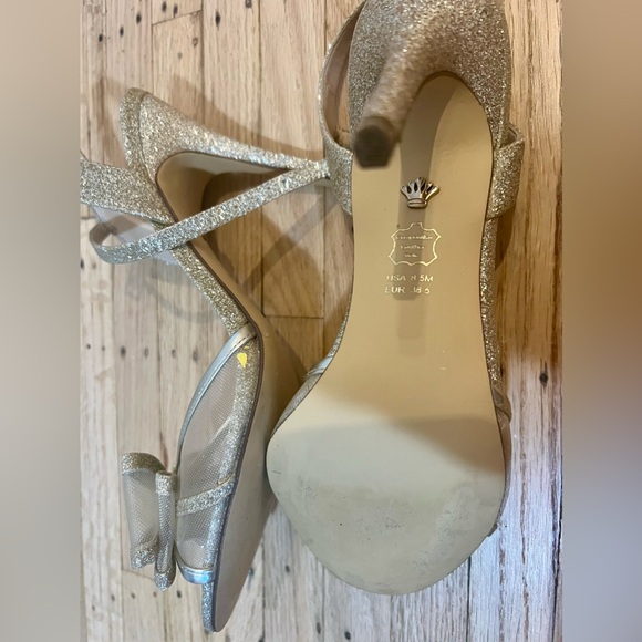Nina New York - Gold Glitter Stilettos - Size 8.5/38.5 - Picture 6 of 8